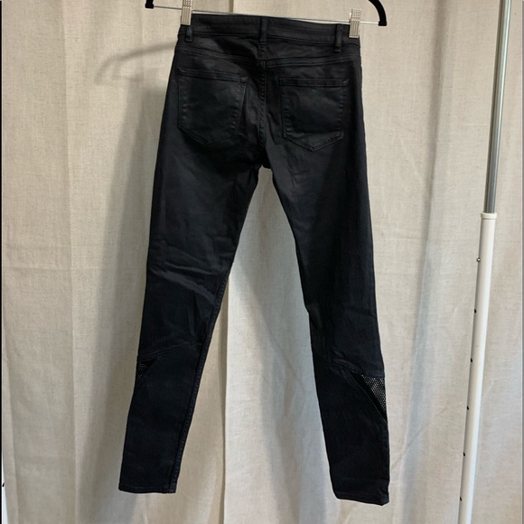 ELIE TAHARI Azella Coated Low Rise Skinny Jean - Picture 5 of 8